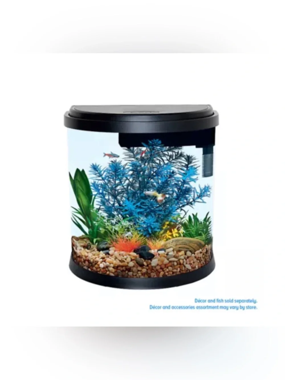 Top Fin® Half Moon Aquarium - 3.5 Gallon